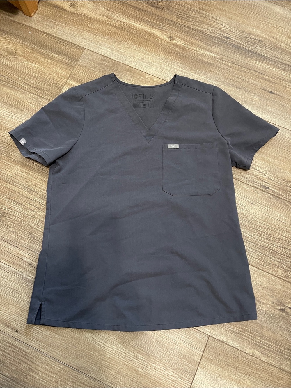 Figs Scrub Top - Charcoal Gray